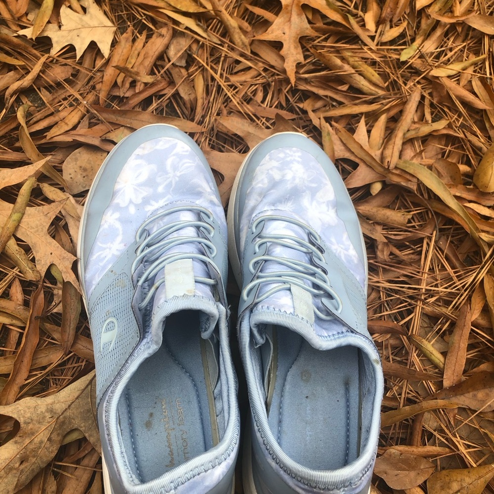 Champion Kids Sneakers in Light Blue and White
